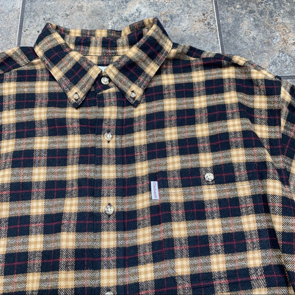 Men’s Carhartt L/S Plaid Flannel Button Down Shirt Size XL - Picture 2 of 3